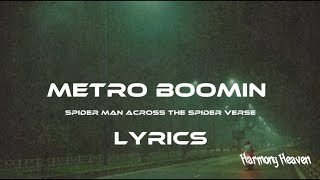 Metro Boomin lyrics (spider man across the spider verse)