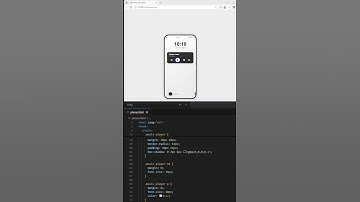 Mobile Lock Screen Interface Using HTML and CSS #webdevelopment #coding #shorts