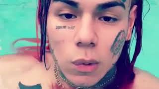 6ix9ine talking and swims