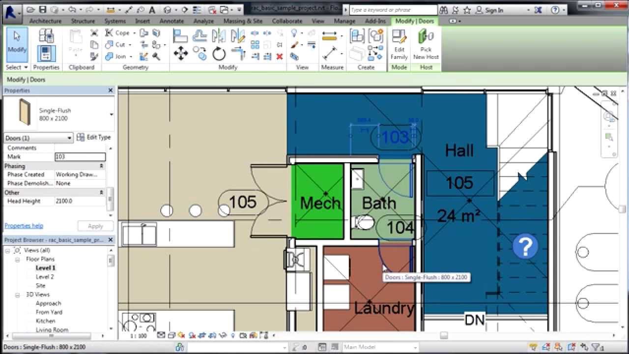 Revit Architecture 2016 Moving And Docking Properties YouTube