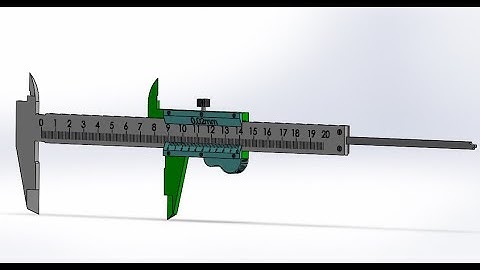 Design and assembly of a vernier caliper | SolidWorks Tutorial