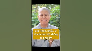 Giữ thân, khẩu, ý thanh tịnh thì không bị ô nhiễm - SC. Giác Lệ Hiếu | Vườn An Yên