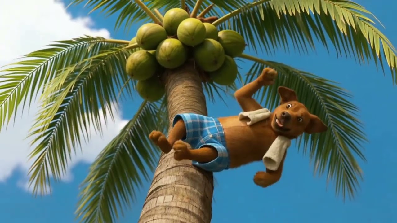 Dog vs Eagle: The Coconut Revenge 🥥😂 | Funny 4K Short