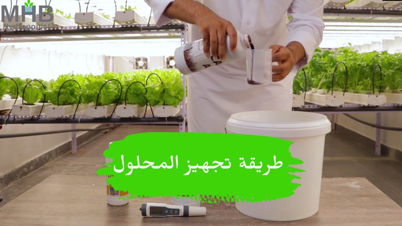 طريقة خلط المحلول المغذي للزراعة المائية