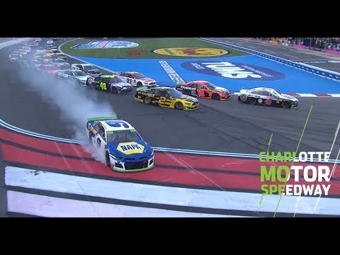 Chase Elliott misses turn, tags Tums sign head-on | NASCAR at Charlotte Motor Speedway Roval