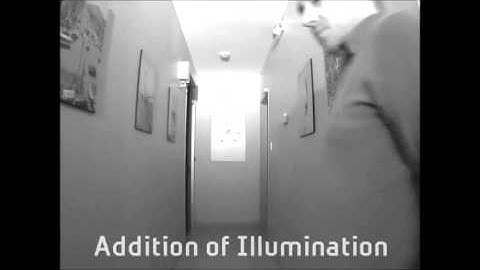 Ghosting Demo   with and without Infra Red illuminator