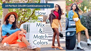How to Mix & Match COLORS | 10 Perfect Outfit COLOR Combinations to try | Himani Aggarwal