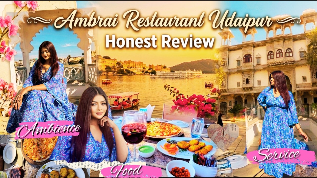 Udaipur’s Most Aesthetic Lake view Restaurant | Ambrai Restaurant Udaipur – Honest Review #udaipur