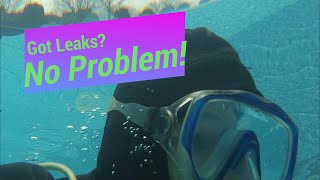 How I find A vinyl liner leak! Swimming pool leak detection