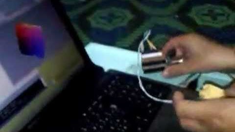 Wii Motion Plus With Processing Cube and Arduino