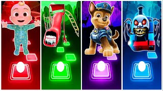 Cocomelon 🆚 Extra Slide 🆚 Paw Patrol 🆚 Thomas exe. 🎶 Who Is Best?