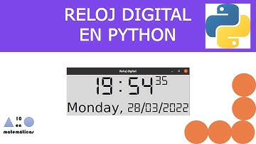 Programa un reloj digital en Python