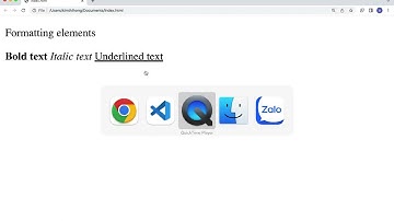Basic HTMl Lesson 7: Formatting elements: bold, italic, marked, underlined text and more