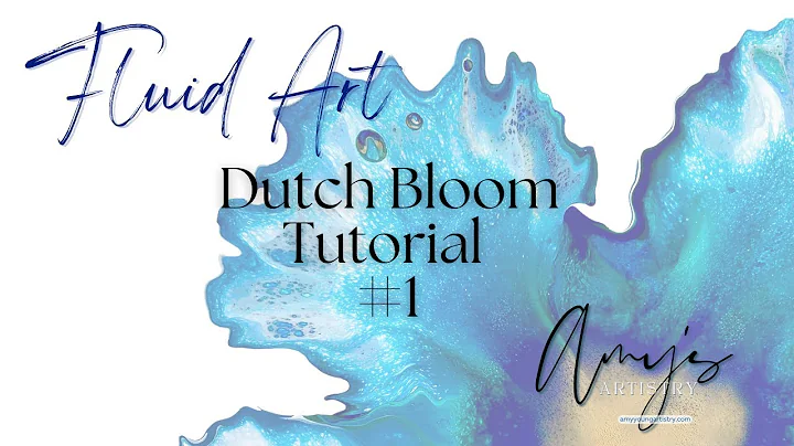 Fluid Art Bloom Tutorial #1  Beginner ~ Dutch Pour...