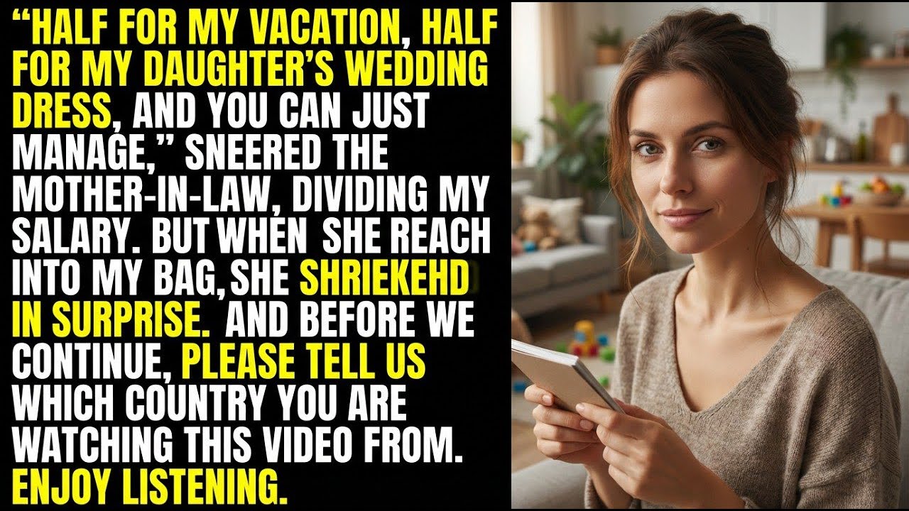 “Half for My Vacation, Half for My Daughter — You Get Nothing”