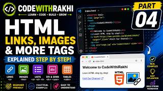 Career Overview HTML Links, Images & More Tags | Learn HTML Step by Step | HTML Tutorial Part 4
