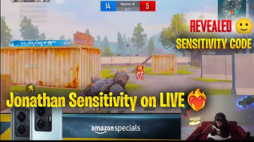JONATHAN NEW SENSITIVITY 2022❤‍🔥 | Jonathan Two Finger Control & Sensitivity Code | Best Sensitivity