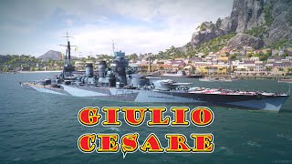 Meet The Giulio Cesare! Tier 4 Italian Battleship (World of Warships Legends Xbox One X) 4k