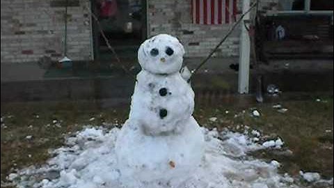 Exploding snowman body