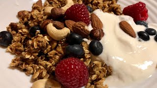 “Homemade Granola” #132 Quick and Healthy Breakfast Recipe!  'Domáca Granola' Rýchle a Zdravé!