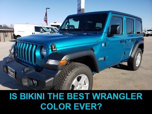 IS THE BIKINI WRANGLER THE BEST LOOKING JEEP? 2019 JEEP WRANGLER 4 DOOR  BIKINI WALK AROUND REVIEW - YouTube