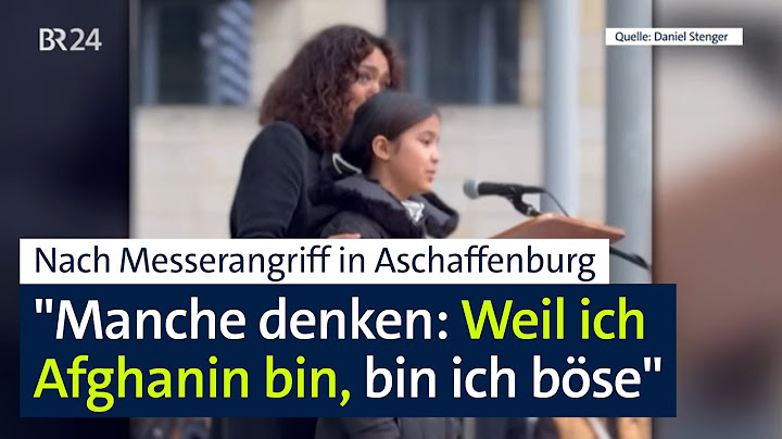Nach Messerattacke in Aschaffenburg: Afghanisches Mädchen spürt Folgen | Abendschau | BR24
