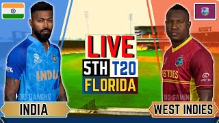 #livestream Live Match Today IND vs WI 5th T20, IND vs WI 2023 | Live Score & Commentary