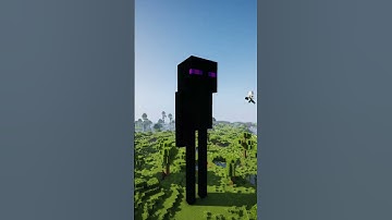 How to build: Enderman Holding a Portal #minecraft