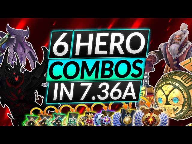 6 HERO COMBOS IN PATCH 7.36A - MOST BROKEN LANE and GAME Combos - Dota 2 Meta Guida class=