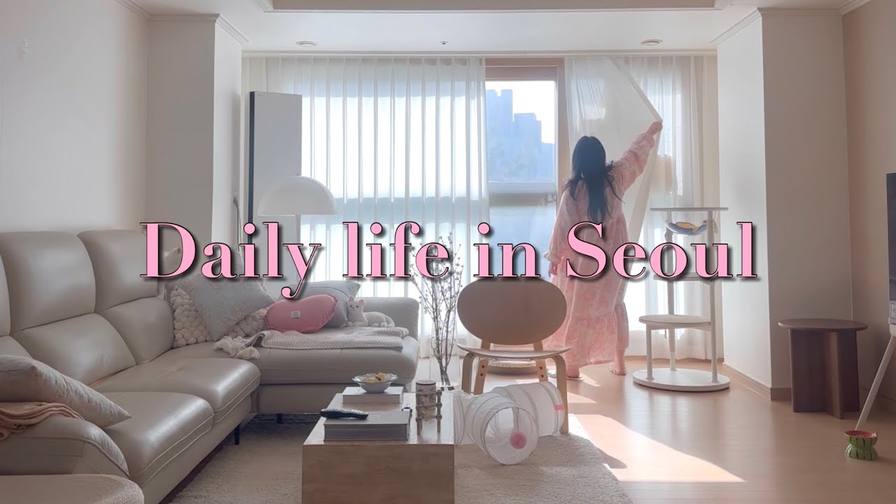 집청소하고 더현대 다녀온 서울 주말 브이로그☕️