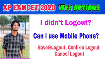 ap eamcet web options 2020||ap eamcet 2020||logout||Mobile phone||web options ap eamcet 2020