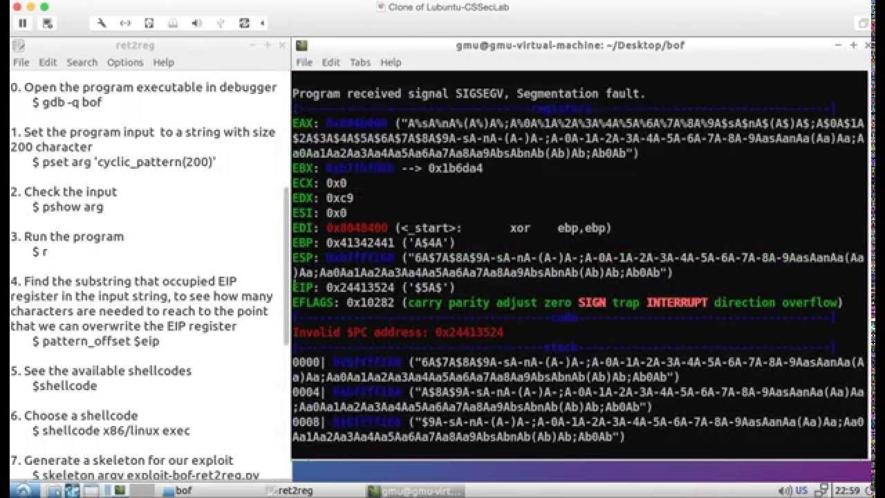 Return to .text (or register) Exploit Shell Execution using "call EAX