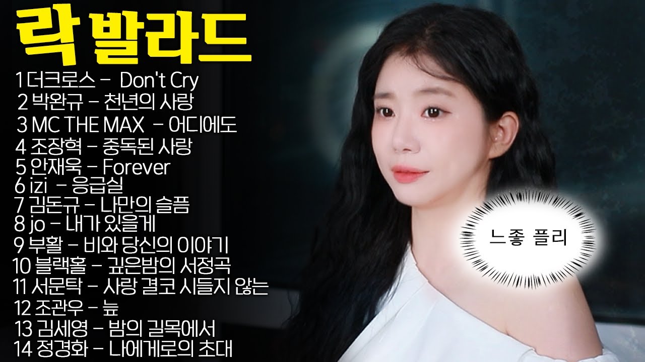 휴가 떠날때 듣기 좋은 락발라드 노래 모음 1시간