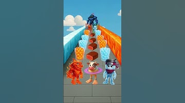 Build Queen run challange with Cappucino Assassino and Ballerina😍 #shorts