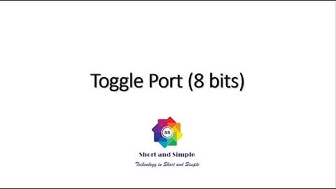 Toggle Port in AVR Microcontroller - Program