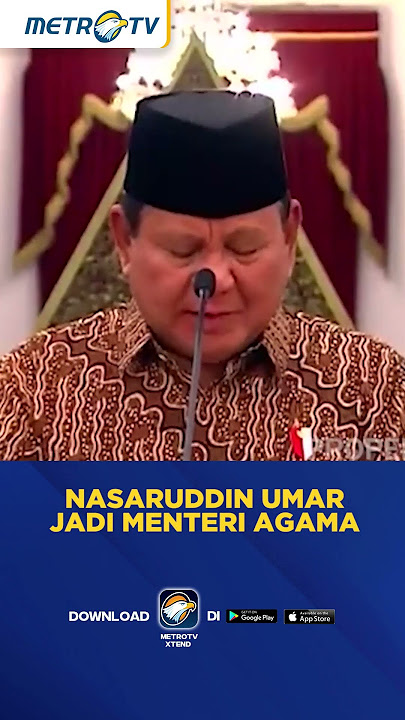 Nasaruddin Umar Jadi Menteri Agama #shorts