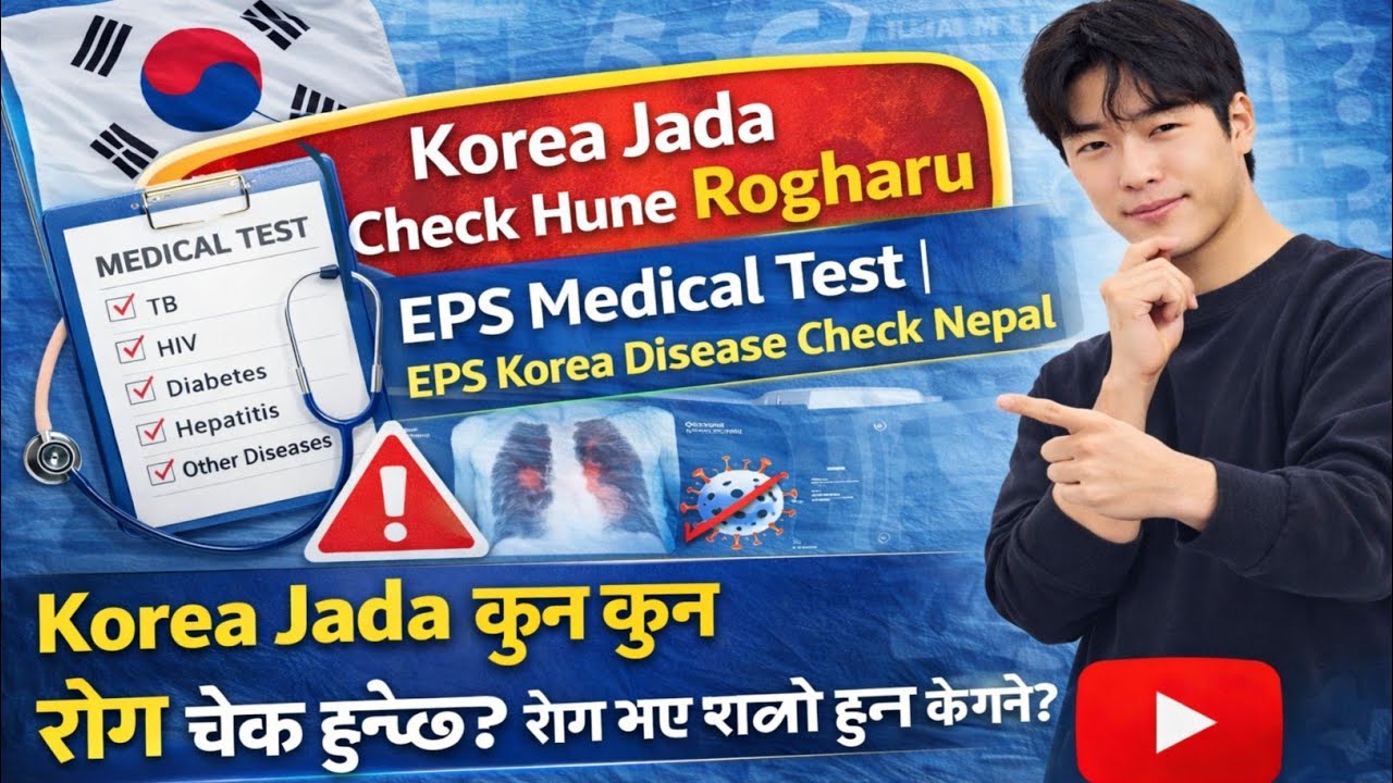 Korea Jada Check Hune Rogharu | EPS Medical Test | EPS Korea Disease Check Nepal