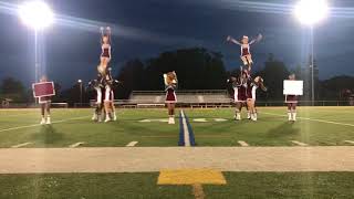 Kingston high school varsity cheerleaders homecoming pep rally routine 2017