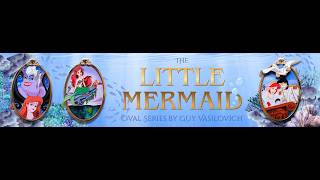 The Little Mermaid Ovals & Reunion Pin on Glass - Disney Licensed Pins - Artland - Pulse Gallery