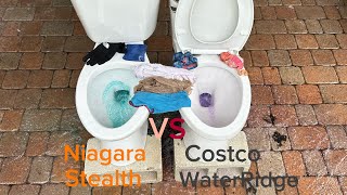 Niagara Stealth vs Costco WaterRidge one piece Toilet! – Ultimate Flush Test (Which Wins?)