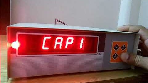 Weighbridj Indicator calibration