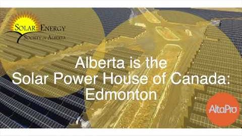 Alberta is the Solar Power House of Canada - Edmonton