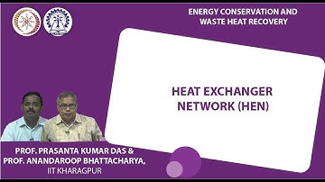 Lecture 34 : Heat Exchanger Network (HEN)