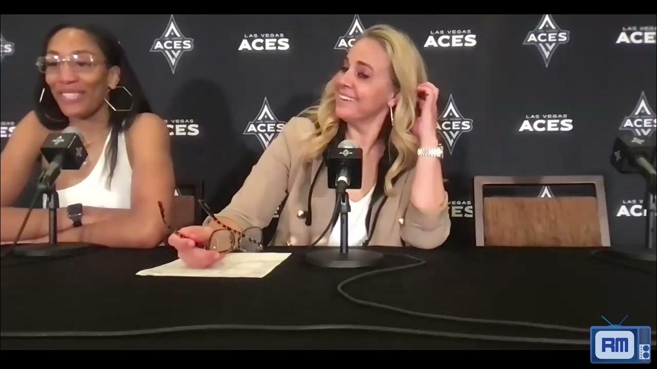 Becky hammon a ja wilson postgame las vegas aces beat los angeles