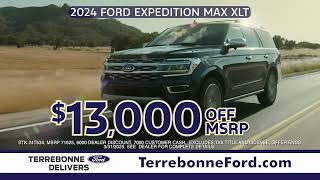 Drive home a new Ford Expedition and take $13000 off during Truck Month at Terrebonne Ford Terrebone Ford