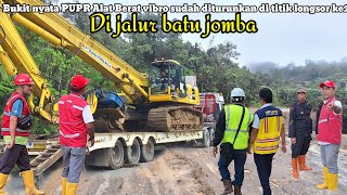 Bukit nyata PUPR‼️Alat Berat vibro sudah diturunkan di titik longsor ke2 di jalur batu jomba
