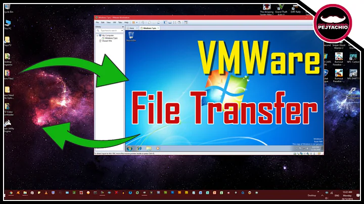 How to transfer files between main PC to VMware Workstation V12  - Operating systems