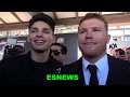 Canelo Reaction To Ryan Garcia Massive Deal And How Did Kovalev Greet Him Today EsNews Boxing