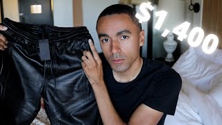 J Brand Leather Joggers || Unboxing