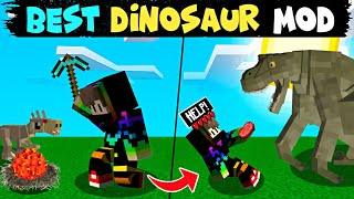 Best Dinosaur Mod for minecraft pocket edition survival || Dinosaur mod for mcpe || mcpe mods screenshot 1